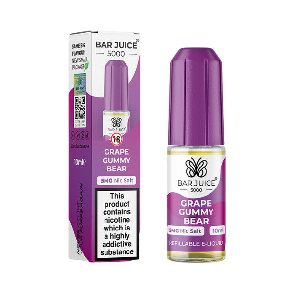 Bar Juice - Grape Gummy Bear 10ml (Nic Salt)