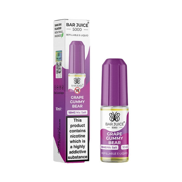 Bar Juice - Grape Gummy Bear 10ml (Nic Salt) 15MG 10ml - 15MG