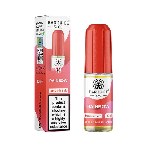 Bar Juice - Rainbow 10ml (Nic Salt) 5MG 10ml - 5MG