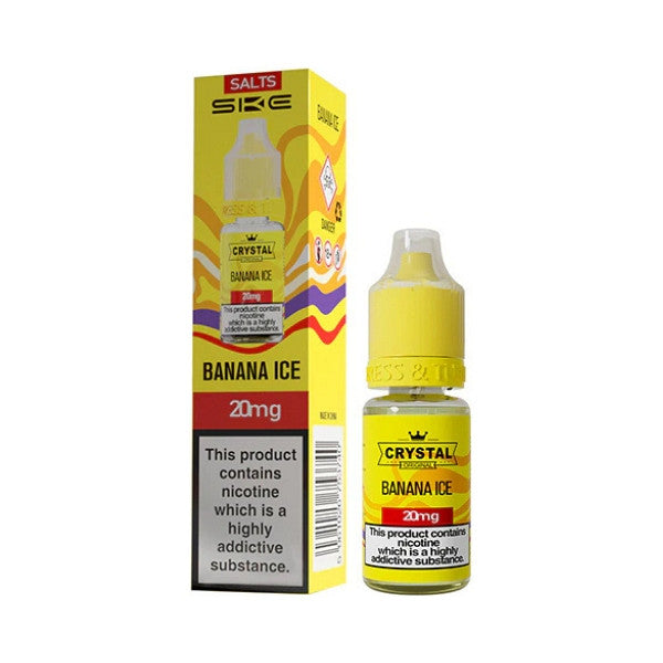 SKE Crystal Bar V2 - Banana Ice 10ml (Nic Salt) 20MG 10ml - 20MG
