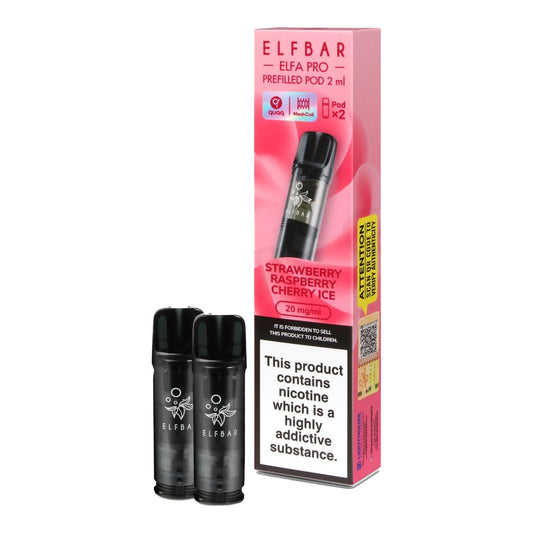 ELFA Pro Vape Pods Strawberry Raspberry Cherry Ice