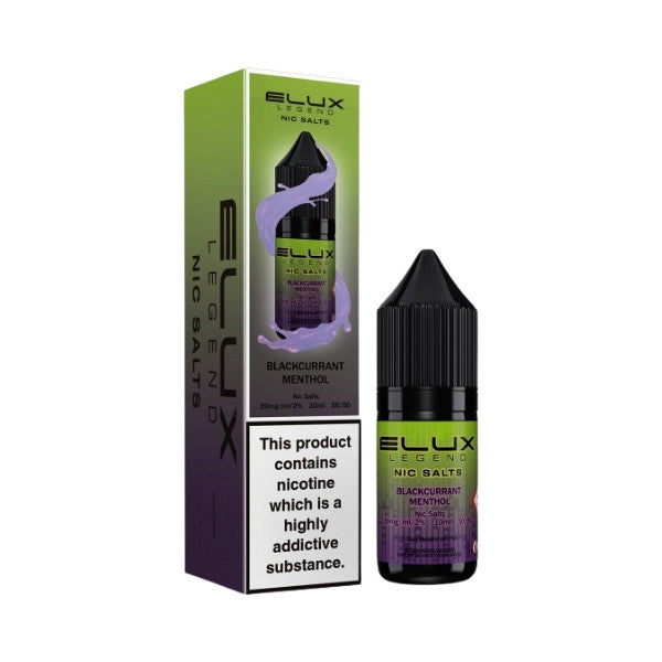 Elux - Blackcurrant Menthol 10ml (Nic Salt)