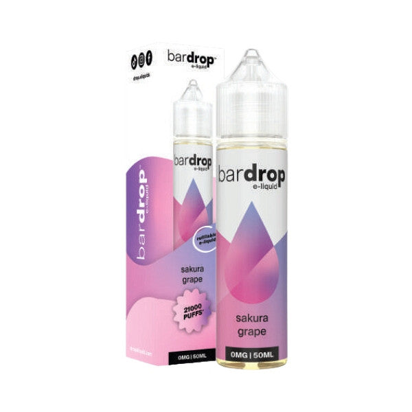 Bar Drop E-Liquid - Sakura Grape 50ml (Shortfill)