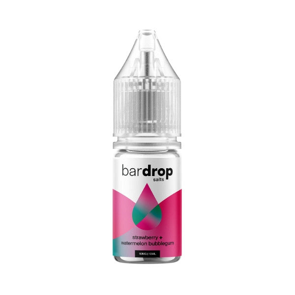 Bar Drop Salts - Strawberry + Watermelon Bubblegum 10ml (Nic Salt)