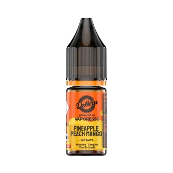 Vaporesso Deliciu V2 - Pineapple Peach Mango 10ml (Nic Salt) 10MG 10ml - 10MG